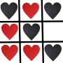 icon tic tac toe: red vs black emoji