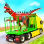 icon Angry Dino Robot Animal Transport Truck Driving