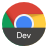 icon Chrome Dev 61.0.3124.3