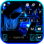 icon Neon Blue Hacker