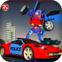 icon Police Robot Car Transformer