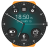 icon Black Classic Watch Face 1.43