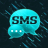 icon Theme black blue GO SMS Pro 3.0