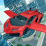 icon Race Car Flying 3D