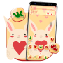 icon Cute Love Bunny Launcher Theme