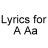 icon Lyrics for A Aa 2.0