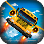 icon Flying School Bus Driving 3D