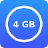 icon 4 GB RAM Memory Booster 8.1