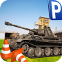 icon Military Tank Parking Driver