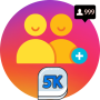 icon 5K Followers -- real Instagram followers