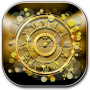icon Gold Wallpaper Clock