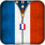 icon France Flag Zipper Lock