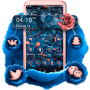 icon Blue Pink Rose Launcher Theme