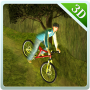 icon Uphill bicycle crazy rider 3d