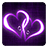 icon Purple Hearts Live Wallpaper 7.6