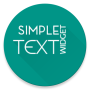 icon Simple Text Widget (Any Text)