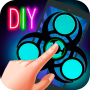 icon Craft Neon Fidget Spinner DIY