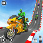 icon Superhero Mega Ramp Bike Stunt:GT Bike Racing Game