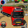 icon Euro Cargo Truck Driving 3d