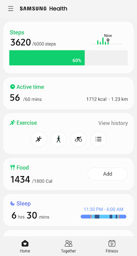 Runtastic store samsung health