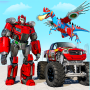 icon Flying dino car transform game