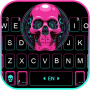 icon Pink Skull Pattern Keyboard Background