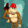 icon Happy Crazy Monkey