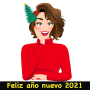 icon Feliz año nuevo 2021 pegatinas para Whatsapp