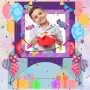 icon Kids birthday invitation card