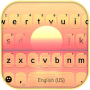 icon Sunset Ocean Keyboard Background