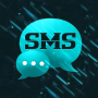 icon Theme black blue GO SMS Pro