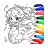 icon Mermaids Coloring 2.1101