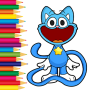 icon Cartoon Coloring Monster Color