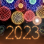 icon New Year 2023 Fireworks 4D