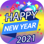 icon Happy New Year Stickers 2021