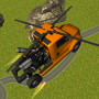 icon Flying Helicopter Truck