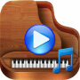 icon Piano with ocean waves