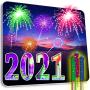 icon New Year 2021 Greetings, Photo frames