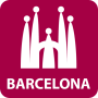 icon Barcelona Map Guide in English with events 2020