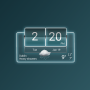 icon 3D flip clock & world weather widget theme pack 4