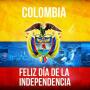 icon Feliz día de la independencia Colombia 20 de Julio