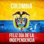 icon Feliz día de la independencia Colombia 20 de Julio