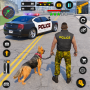 icon US Police Dog Mall Crime Chase