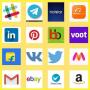 icon All social media and shopping app - web browser