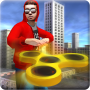 icon Fidget Spinner Frisbee Hero vs Crime City Gangster