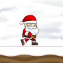 icon Santa Claus Is Running