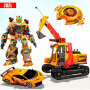 icon Grand Excavator Robot Car Transform Game 2021