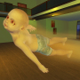 icon Scary Baby in Yellow Dark House