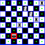icon Chess Queen,Knight and Rook Problem