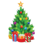 icon Christmas tree decoration